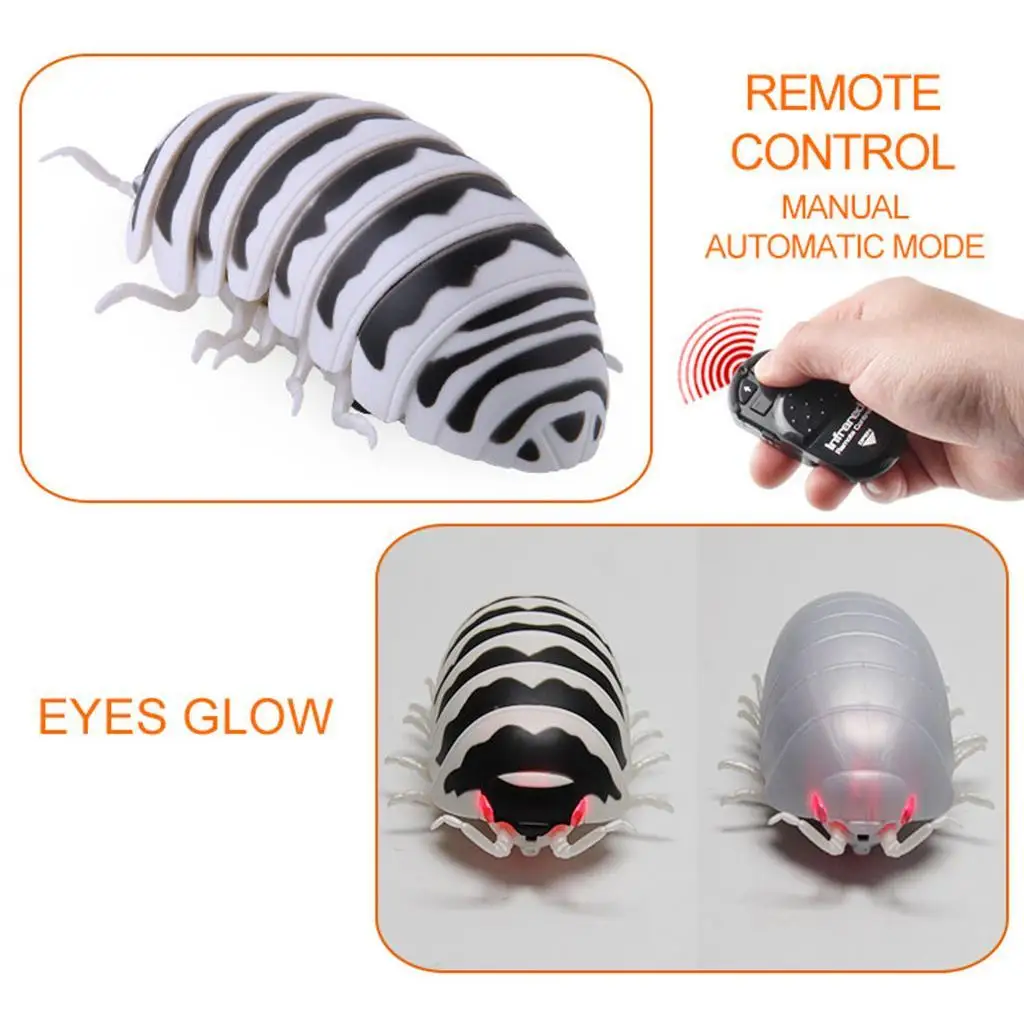 Electric RC Prank Bugs Wireless Remote Control Animal Toy for Children Funny Halloween Trick Gift for Home Pets