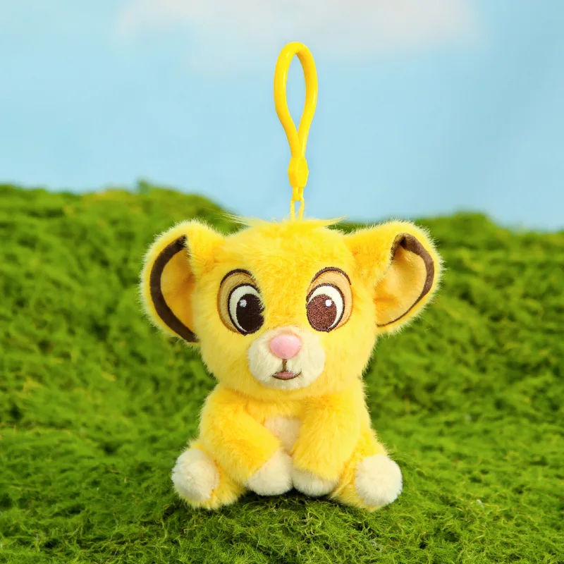 Disney Il Re Leone Simba Bambola per Bambini Anime Simpatico Portachiavi in Peluche Zaino di Moda Ciondolo Kawaii Bambini Ragazza Regali di Festa