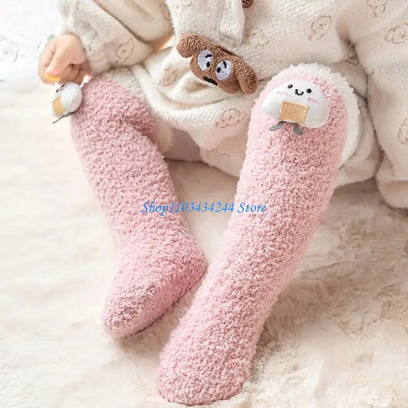 رشاقته الدافئة الفخذ العليا الجوارب للطفل 0-3Year الشتاء الدافئ سميكة تيري الجوارب جوارب الجوارب للبنين والبنات