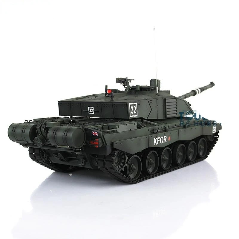 Heng Long 1/16 Dark Green 7.0 Plastic Ver Challenger II RTR RC Tank Model 3908 BB Pellets Army Toys Boy DIY Parts Radio TH17744