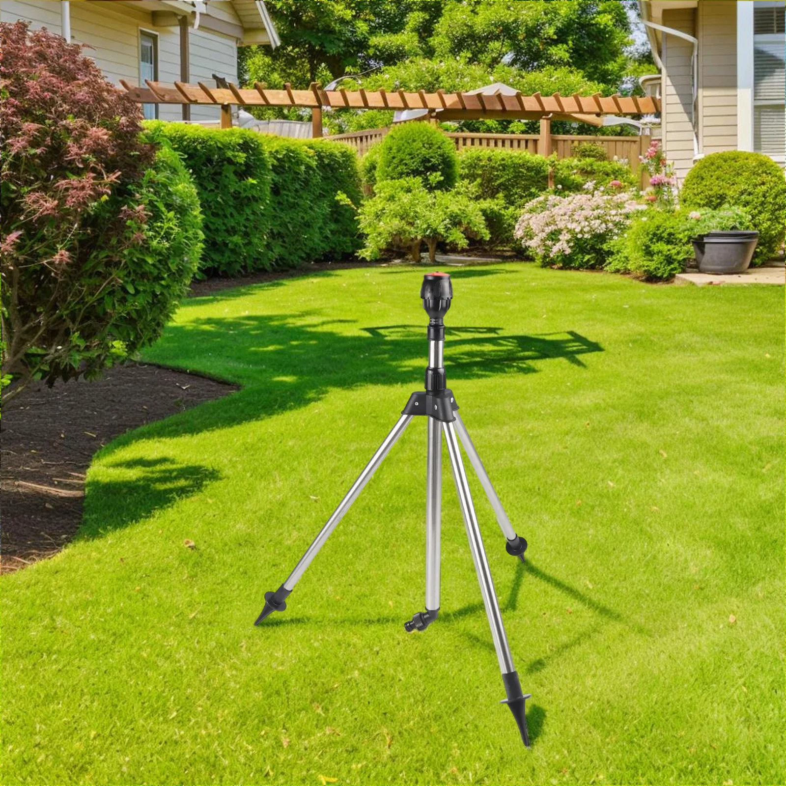 

Регулируемый распылитель, вращающийся спринклер, орошение сада, простая установка, гибкое распыление, регулируемый по высоте штатив