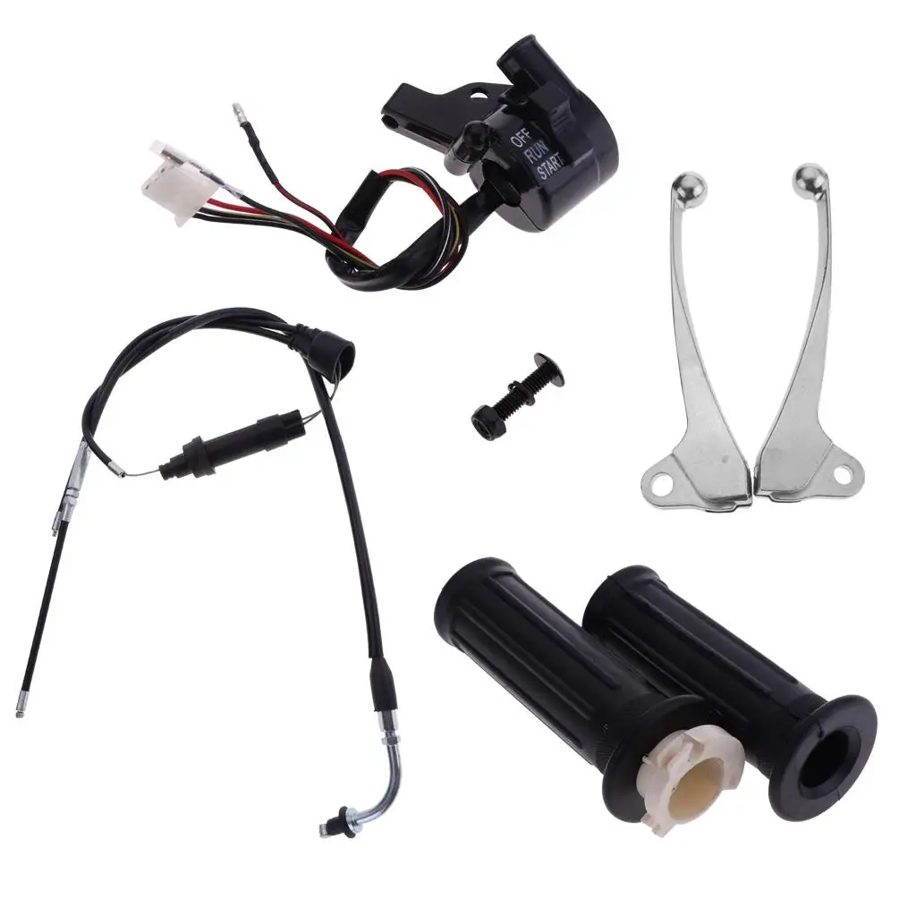 

Motorbike Throttle Switch Control Brake Lever with Cable Kit for PW50