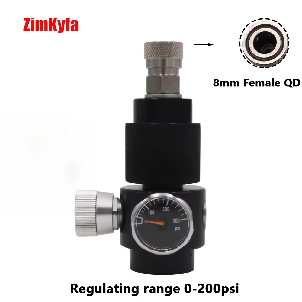 HPA regulating regulátor co2 klapka W/ nám chovat anebo 8mm rychlý odpojit adaptér pánský kolíček DIY souprava pro G1/2-14 komora láhev