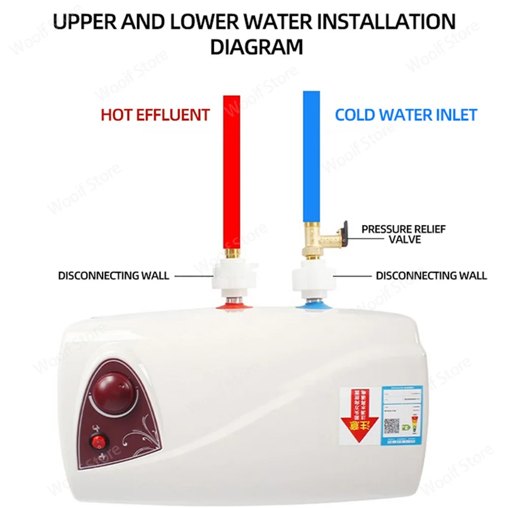 220v 10L scaldabagno per camper bagno doccia Motorhome scaldabagno elettrico 1000W