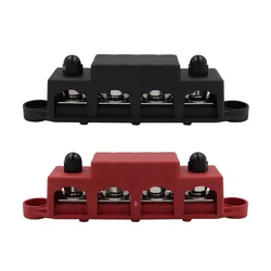 M8 M10 4 Ways Wiring Rows Bus Bar Terminal Block, Power Distribution Block Car