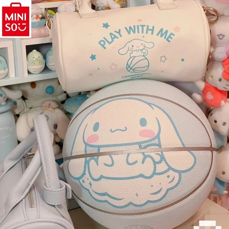 MINISO Sanrio-Bolso cruzado de un hombro para chica, bolsa de viaje informal versátil de gran capacidad con dibujos animados de Jade Guigou, a la moda