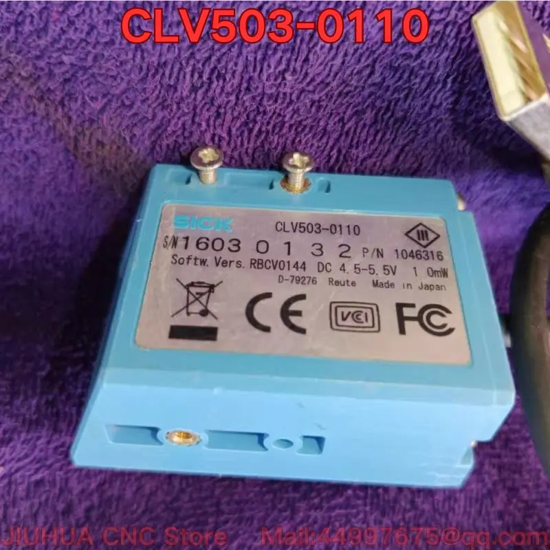 Second-hand CLV503-0110 barcode scanner function test is normal