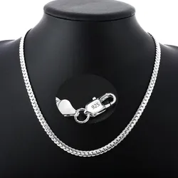 20-60cm argent sterling 925 marque de luxe design noble collier chaîne pour femmes hommes bijoux de mode de mariage et de fiançailles