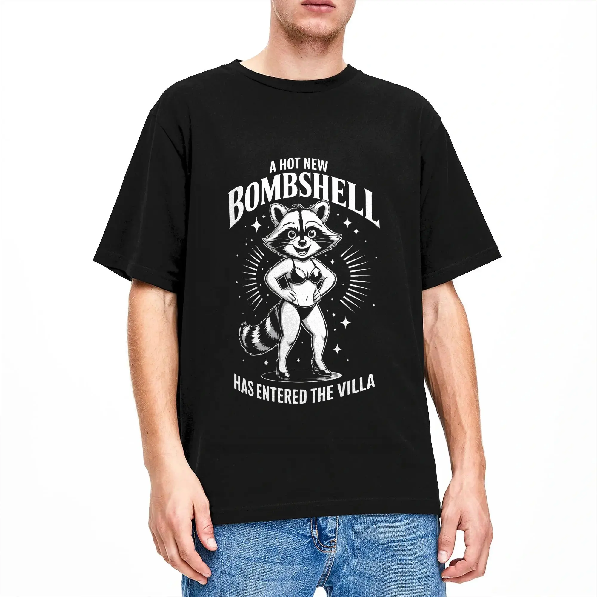 Casual T Shirt Summer A Hot New Bombshell Has Entered The Villa Hip Hop T-Shirts  Cotton Tshirt for Male Y2K Short Sleeve Tees