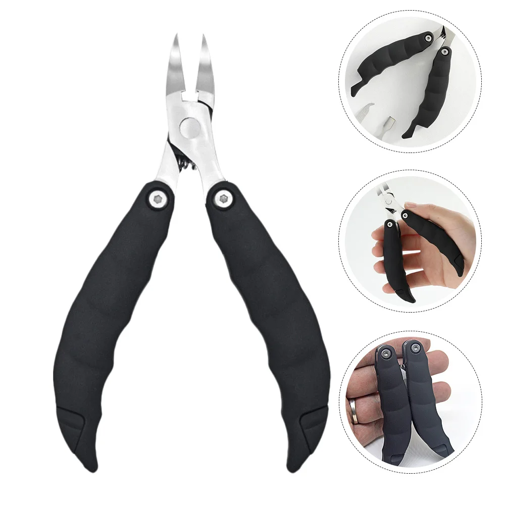 1 قطعة النسر منقار مسمار ذو طيات لأظافر القدم سميكة نام طوي الفولاذ المقاوم للصدأ باديكير أداة المحمولة مانيكير المقص المتقلب