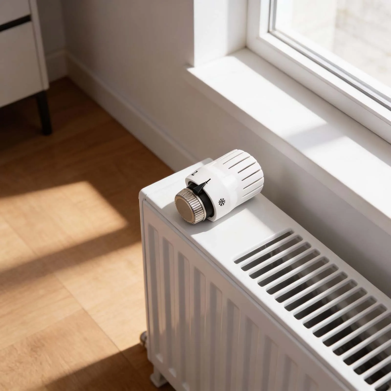 Heating Radiator Valve Thermostatic Head M30x1 5 with 5 Adjustable Temperature Levels and Anti Freeze For Protection