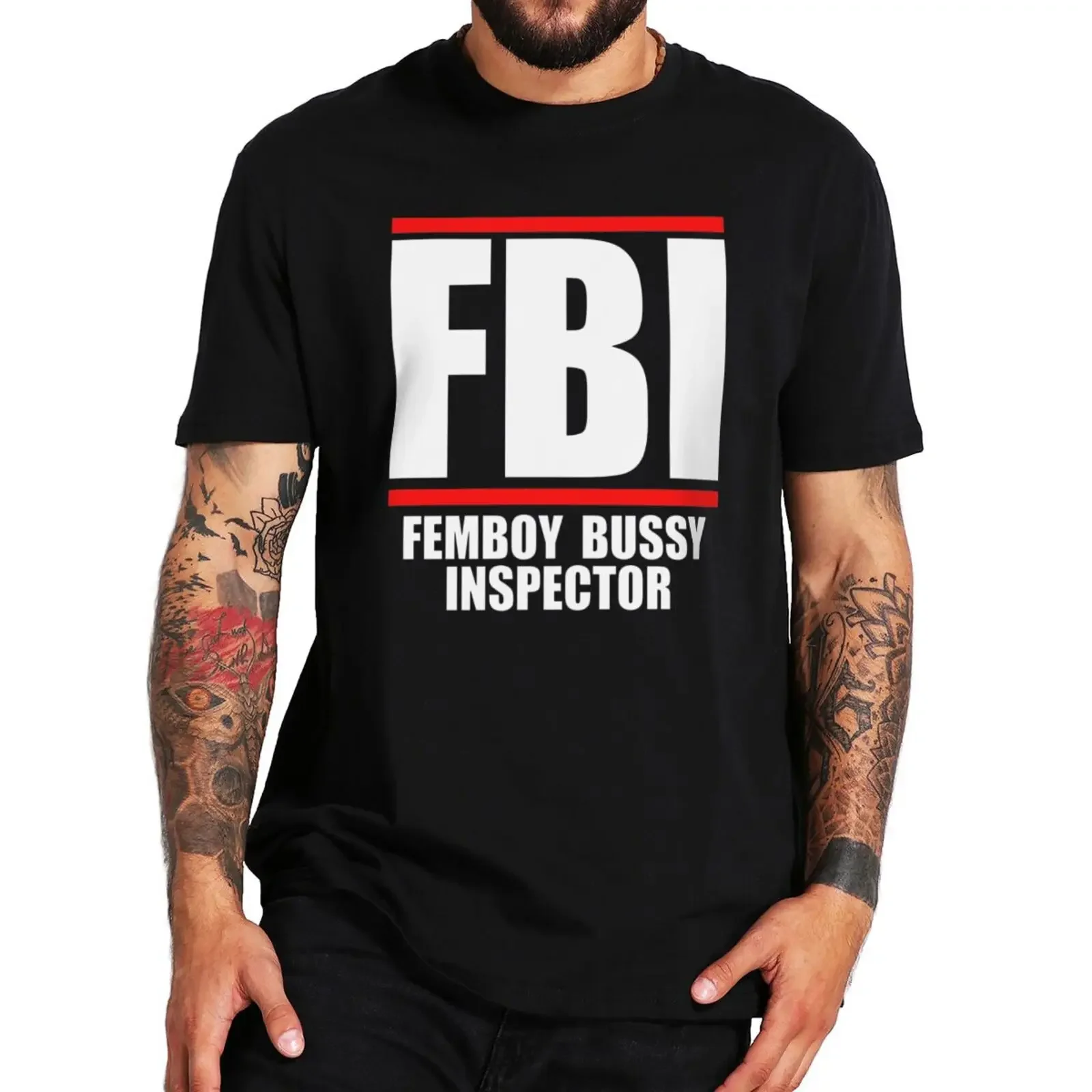 Femboy Bussy Inspector T Shirt Funny Lgbt Meme Adult Humor Femboys Gift Tee Tops Casual Cotton Men Women T-shirt EU Size