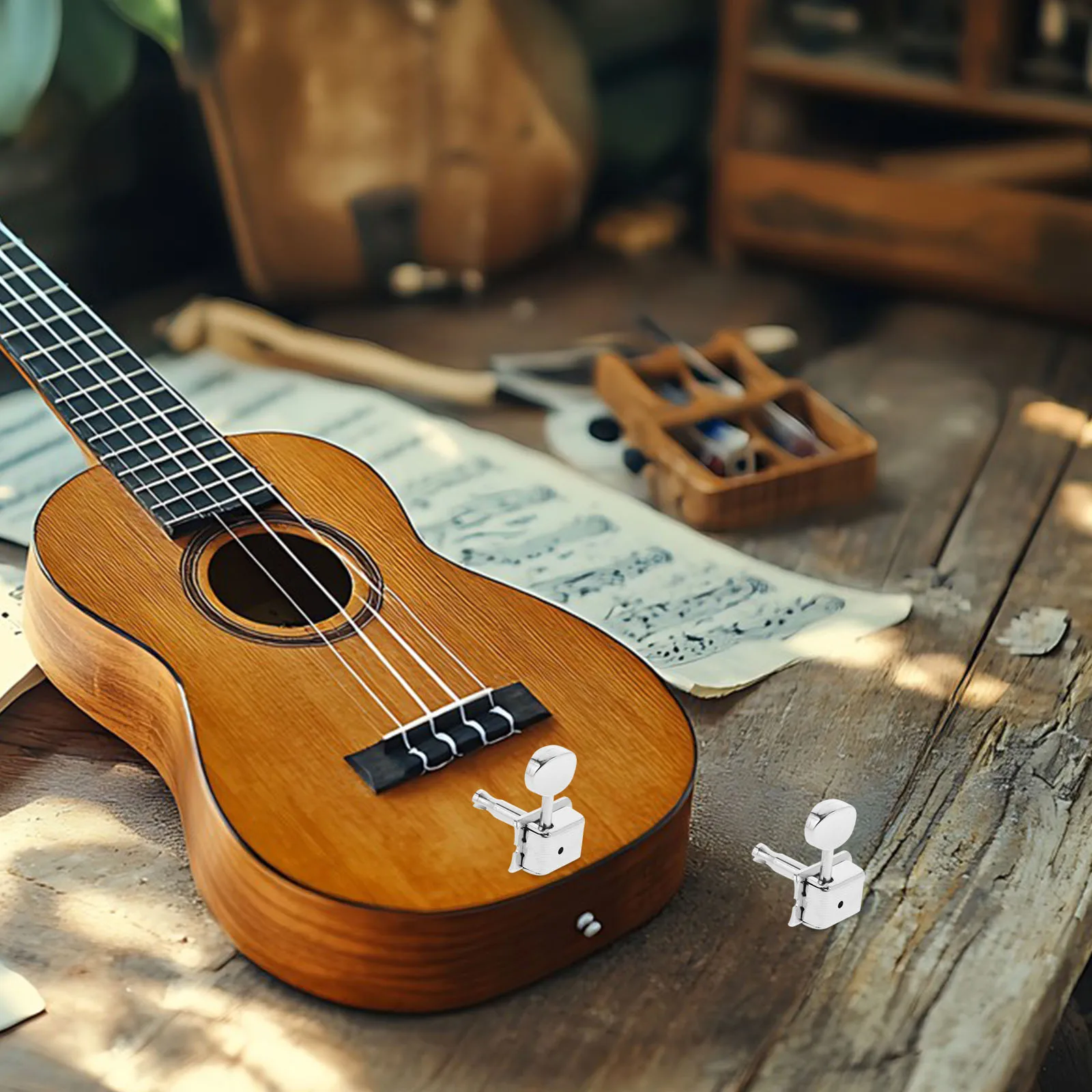 

6Pcs Metal Guitar Tuner Pegs Wear Resistant Precise Tuning Unique Style Electric Guitar Parts Instrument Tuner