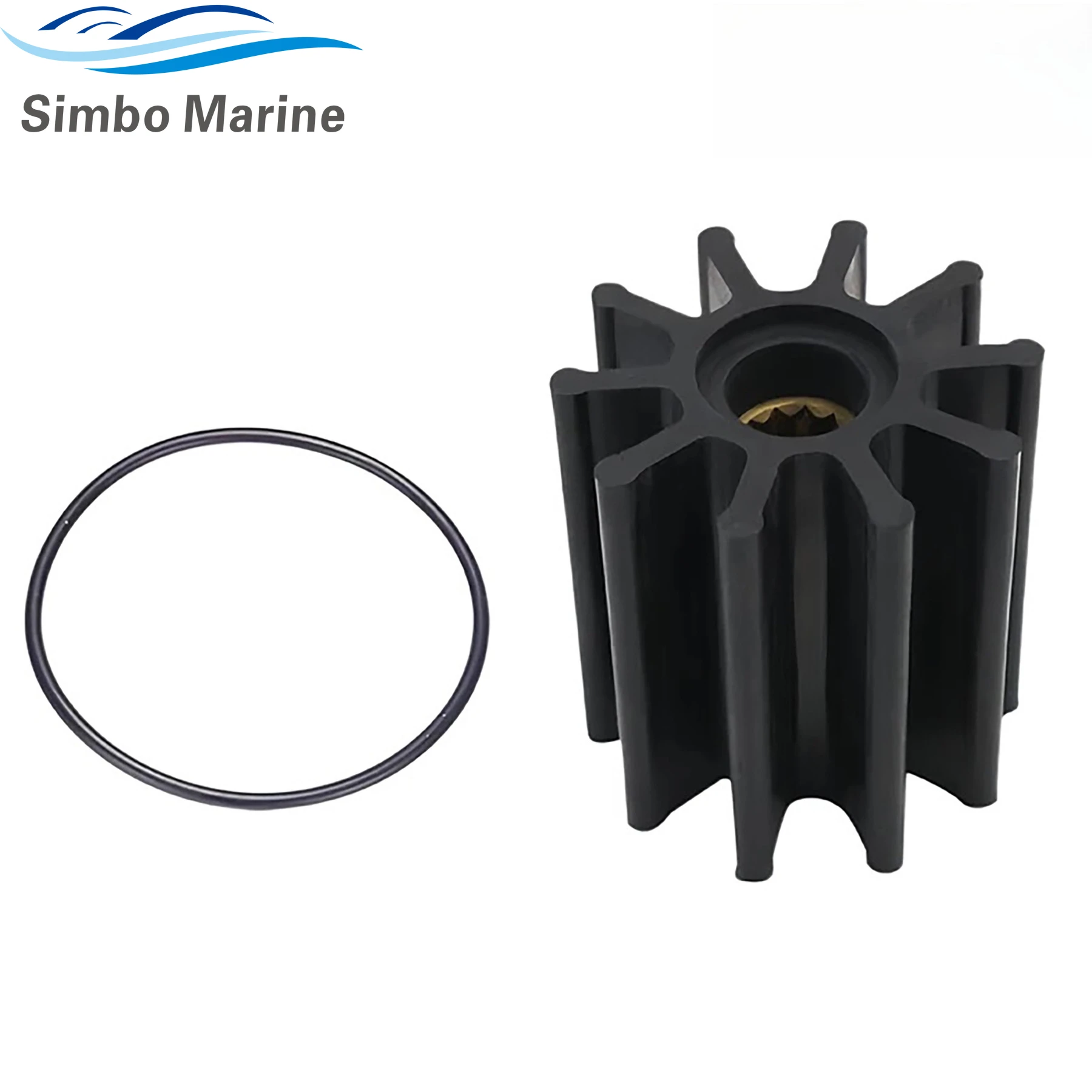 

For Mercruiser 809866T 831311350 2.8L 4.2L D-Tronic Diesel Neoprene Flexible Impeller for Jabsco 31130-0061 CEF 500161 7420-01