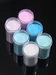 6 bottiglie iridescenti Fine Glitter Series polvere resina forniture Glitter (10g) Flake Crafts paillettes epossidica chip fiocchi per Tumble