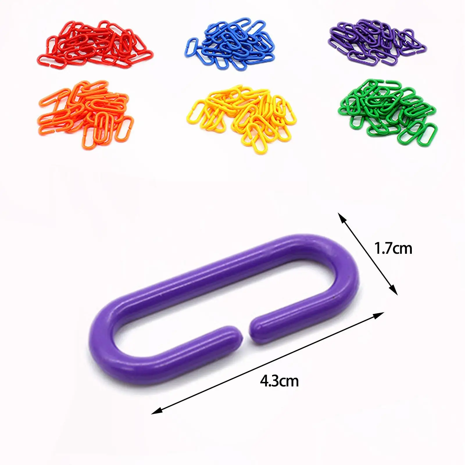 360-Grad-Hakenverbindungen in Regenbogenfarbe, verbundene Schnalle, Lernspielzeug für Kinder, DIY-Projekte