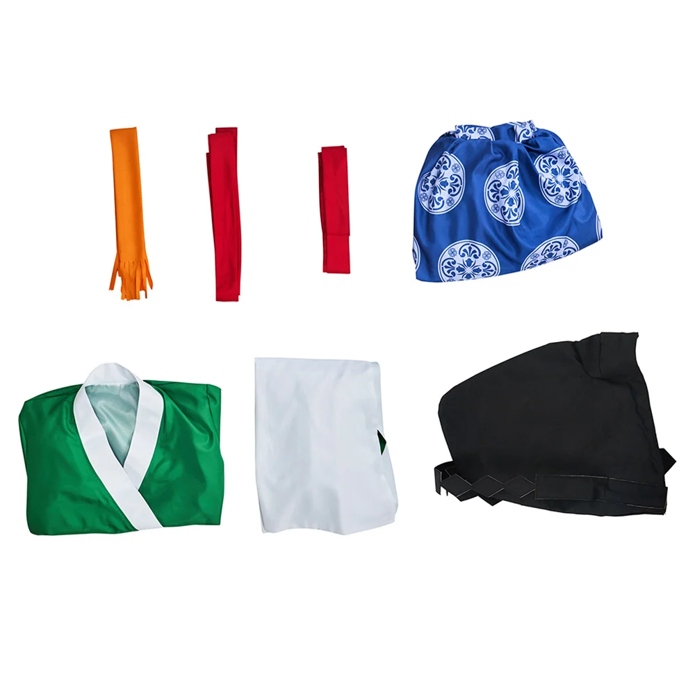 أزياء أنيمي الساموراي يوريشيجي سوا التأثيرية للرجال مع مجموعة قبعات ملابس حفلات الهالوين