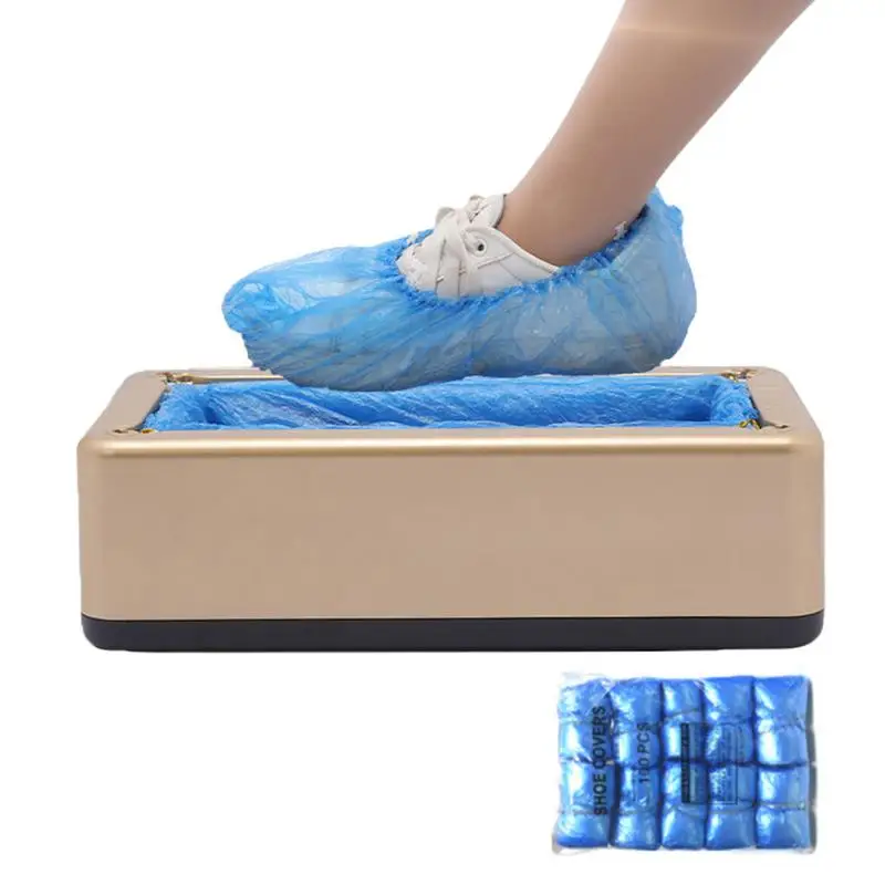 

Automatic Shoe Cover Shoe Cover Dispenser Portable Machine Set With 100 Shoe Covers Non-slip Dustproof Shoe Covers For Home