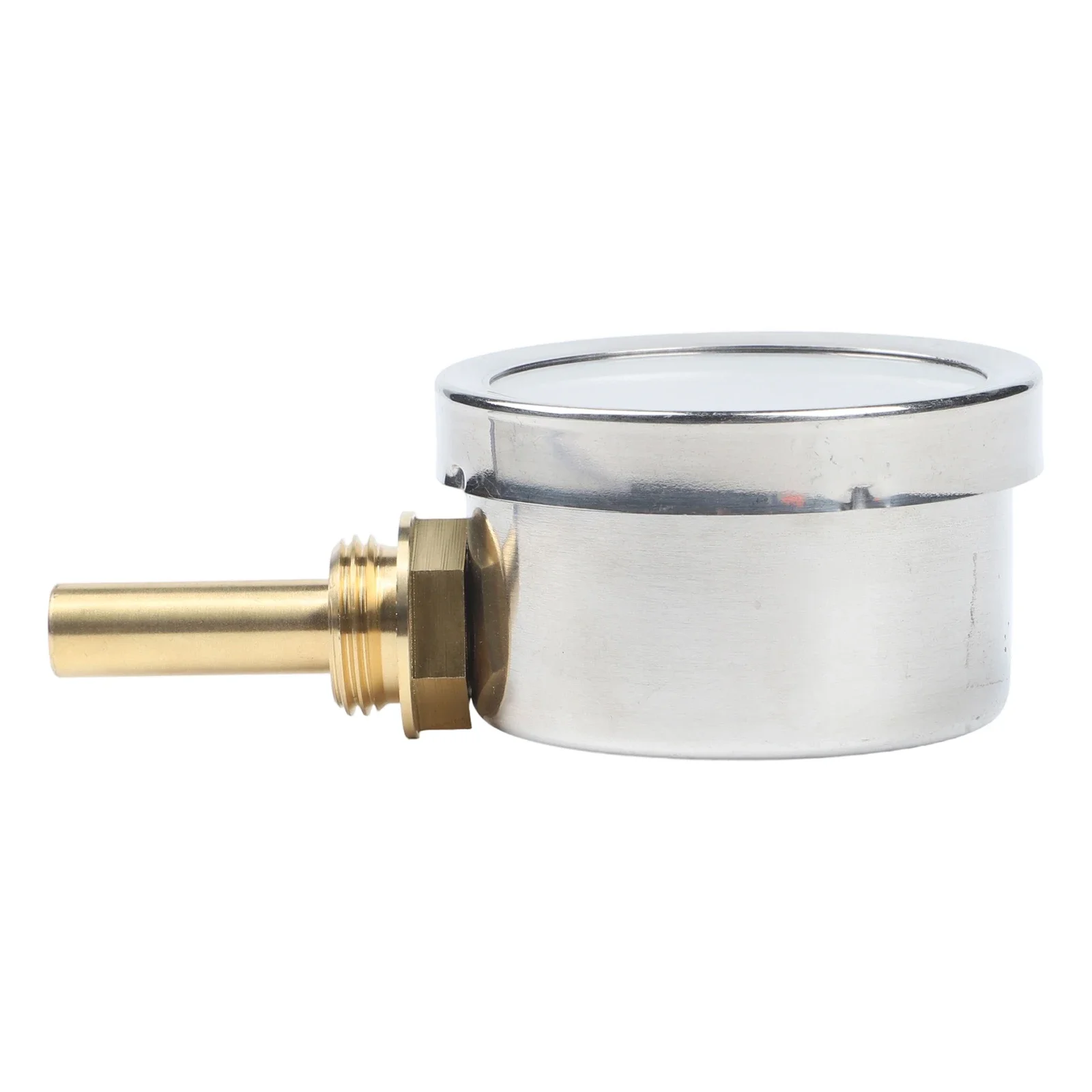 Heating System Thermometer 63mm Bimetallic With Copper Sleeve 12 Inch For Precise Temperature Reading 0 To 120 Celsius