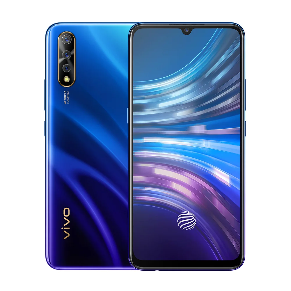 هاتف ذكي 4G Vivo S1 هاتف محمول 4500mAh 6GB 128GB Android CPU Helio P65 Super AMOLED 6.38 بوصة 16MP + 8 + 2MP كاميرا 18W شحن