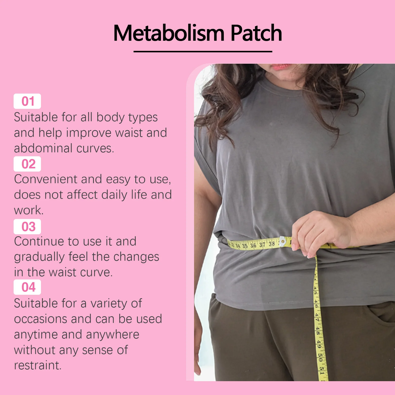 กระชับหน้าท้องSlimmingแพทช์ลดไขมันปัดเป่าความชื้นDetoxส่งเสริมการย่อยอาหารเร่งการเผาผลาญBody Shapingสติกเกอร์