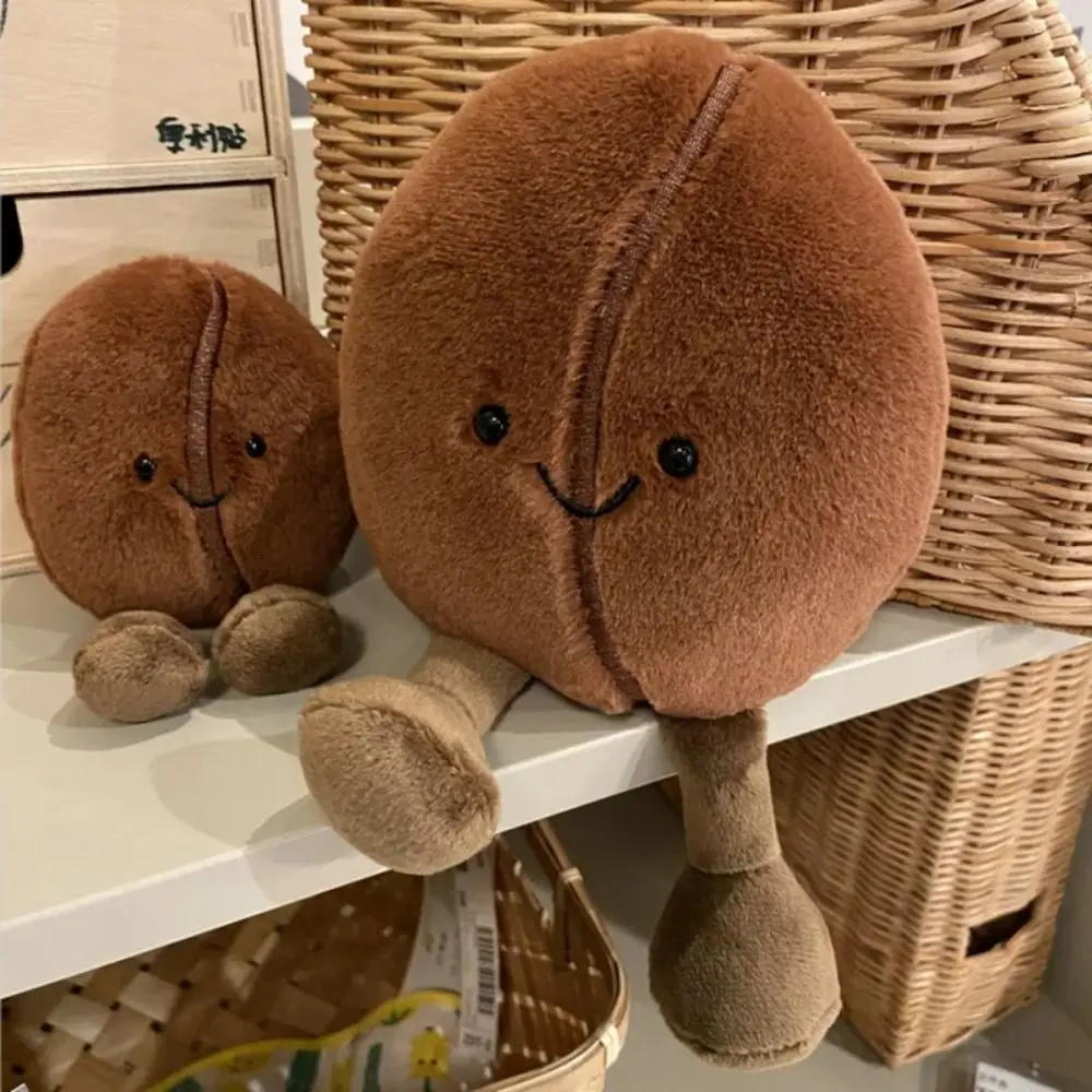 

Cartoon Simulated Coffee Bean Plush Toys Stuffed Toys Funny Coffee Food Plush Doll Soft Creative Food Bean Plush Toys Kid Gifts