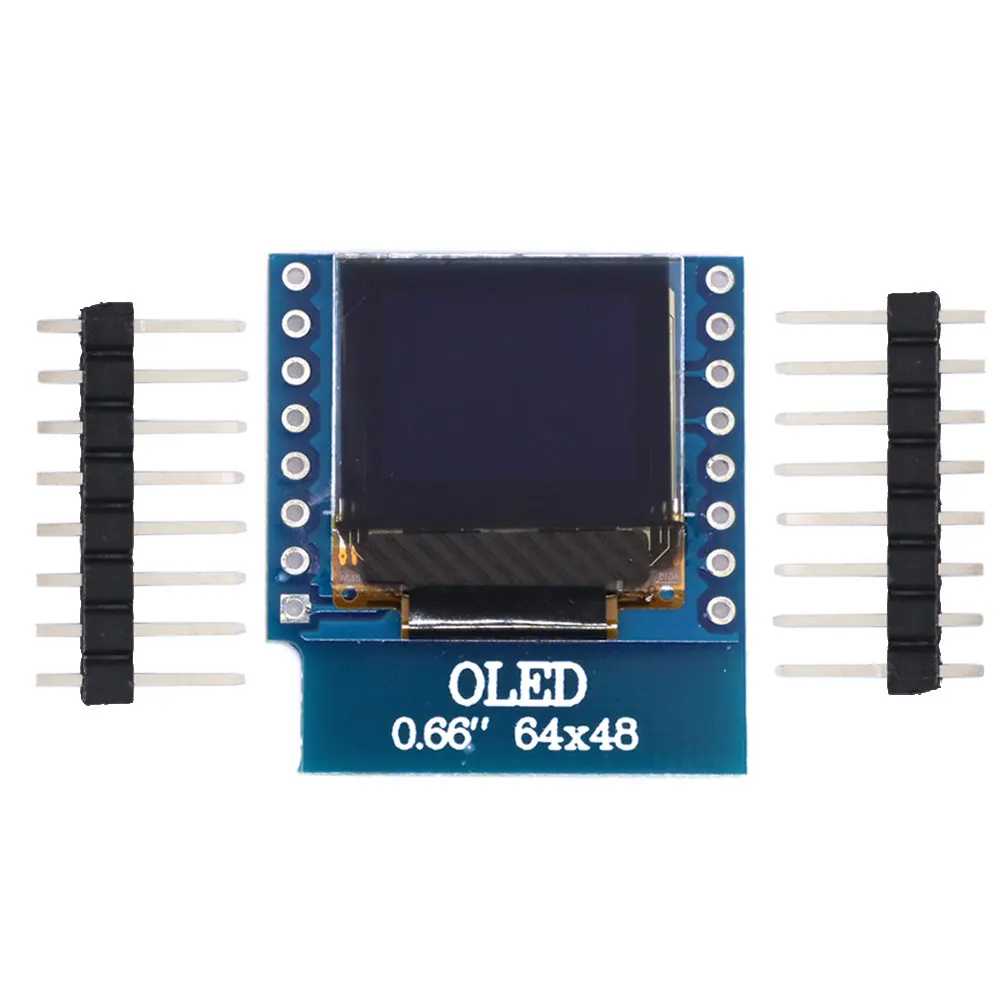 0.66" inch For Wemos 64X48 IIC I2C LCD OLED LED Dispaly Shield for Arduino Compatible D1 Mini SSD1306