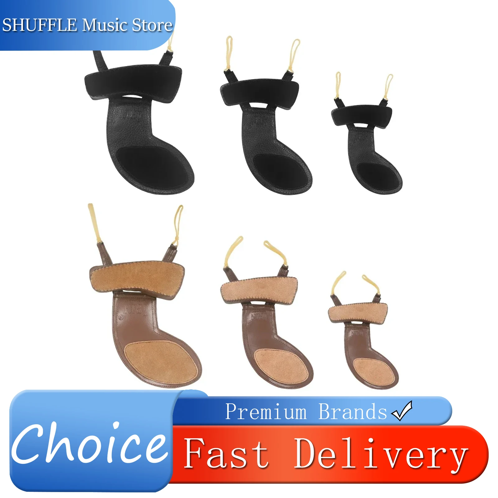

SLADE Violin Chinrest Shoulder Rest Violin Left Shoulder Pads Violin Padded Chin Rest 1/8 1/4 1/2 3/4 4/4 Violin Stringed Parts