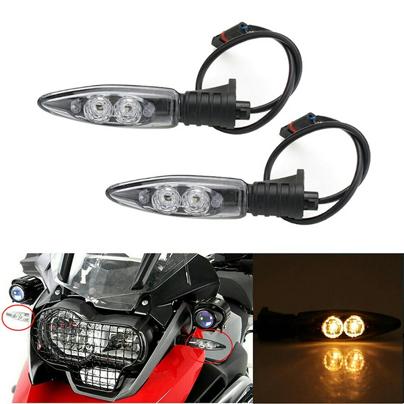 1 Pair Motorcycle LED Turn Signal Light Front Indicator Blinker Lamp For BMW G310GS G310R F 650 700 800 GS K 1200 R SPORT