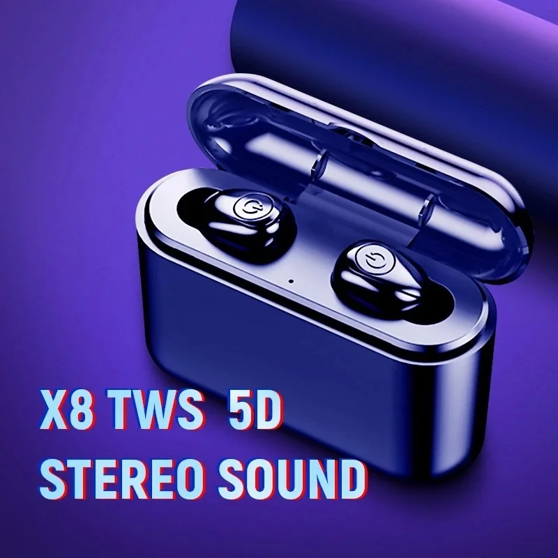 

X8s Bluetooth Headphones TWS Mini Sports Business Wireless Bluetooth Sleeping Headphones X8s Earphones For Office Sleep Music