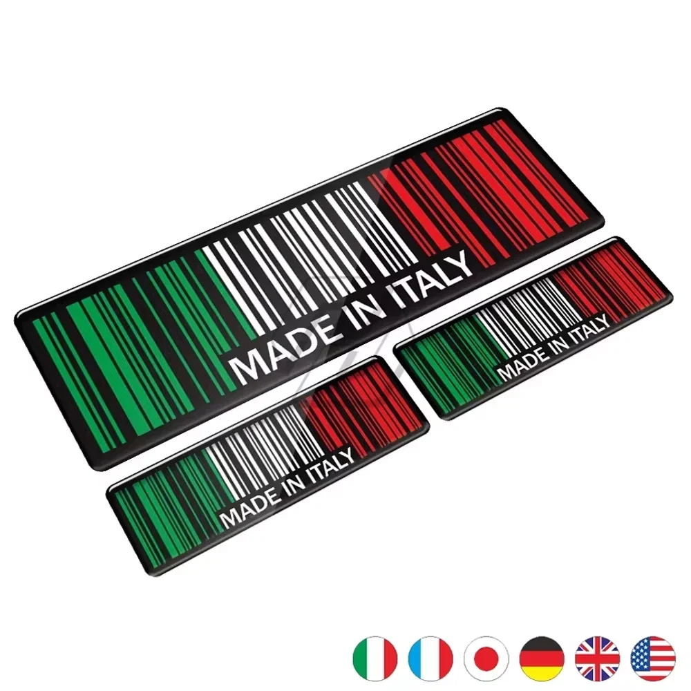 Motorcycle Decoration  for Motorbike Decals High Quality 3D Bar Code Sticker Made In Italy Sticker for Car Styling