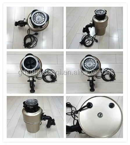 High demand Food Waste Disposer kitchen sink crusher with CE Rohs 3/4 HP FWD 1200ml