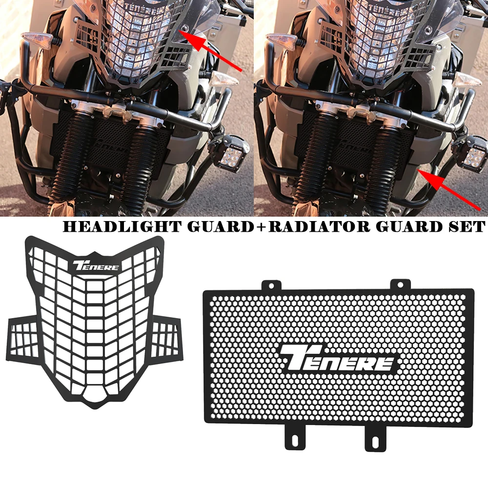 

XT 660 Z TENERE / SUPER TENERE 2008-2015 2016 Radiator Guard Grille Cover Headlight Guard For YAMAHA XT660Z TENERE Accessories