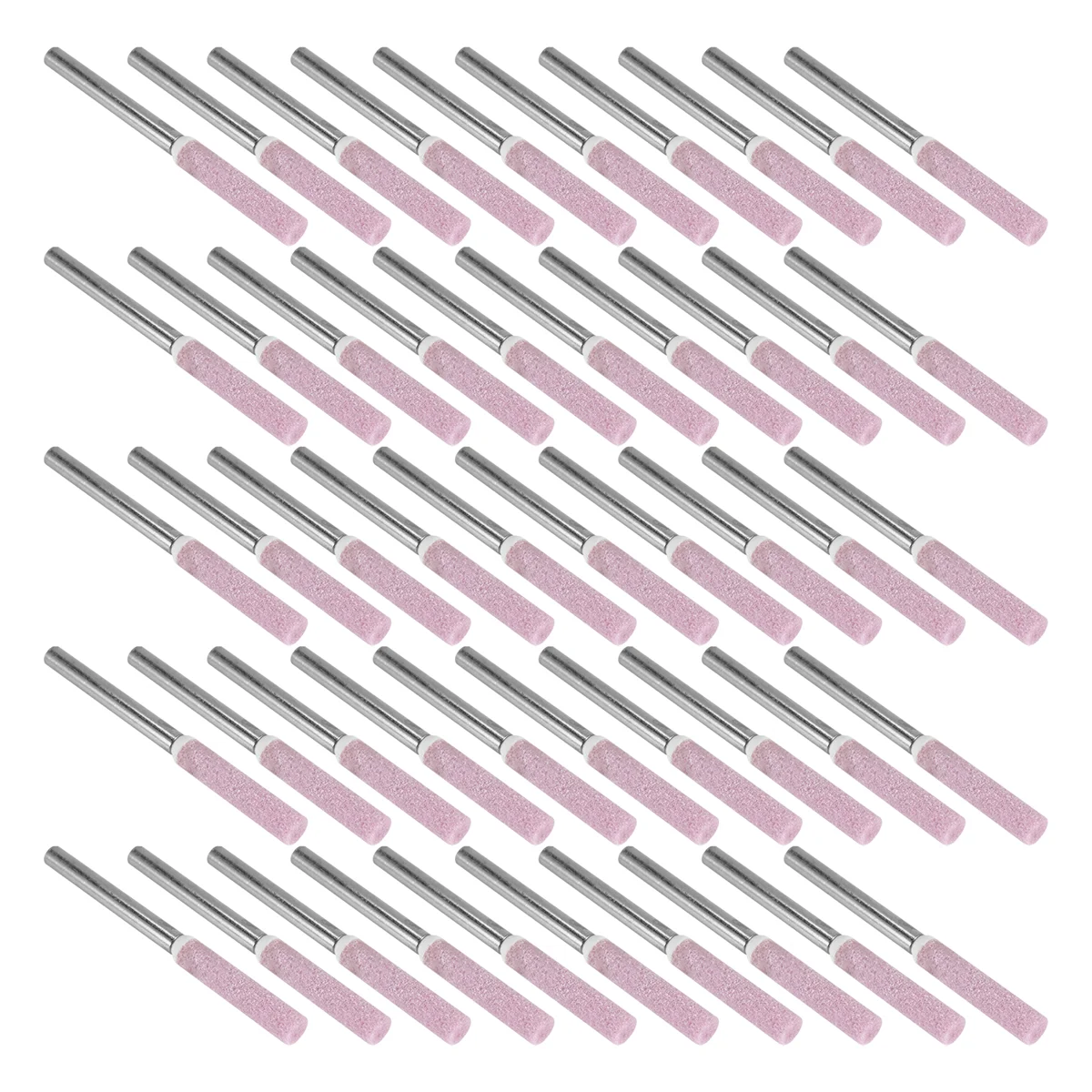 AA84 50 ชิ้น Burr บดหินแฟ้ม,ขัดเครื่องมือบด Bits สําหรับ Chainsaw Sharpener, 0.16 นิ้ว/4 มม.