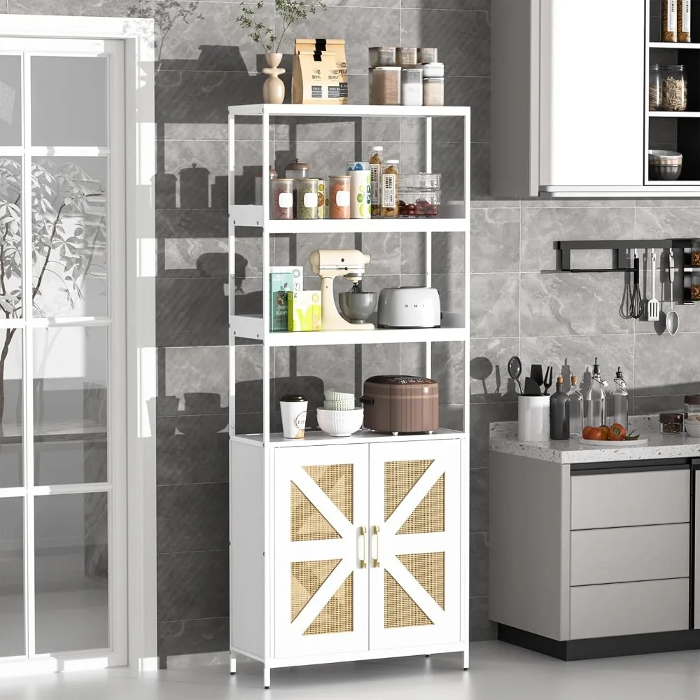 

Storage Cabinet with Doors and Drawers, Freestanding Kitchen Pantry Cabinet, Standing Racks Hutch Cupboard for Kitchen/Laundry/L