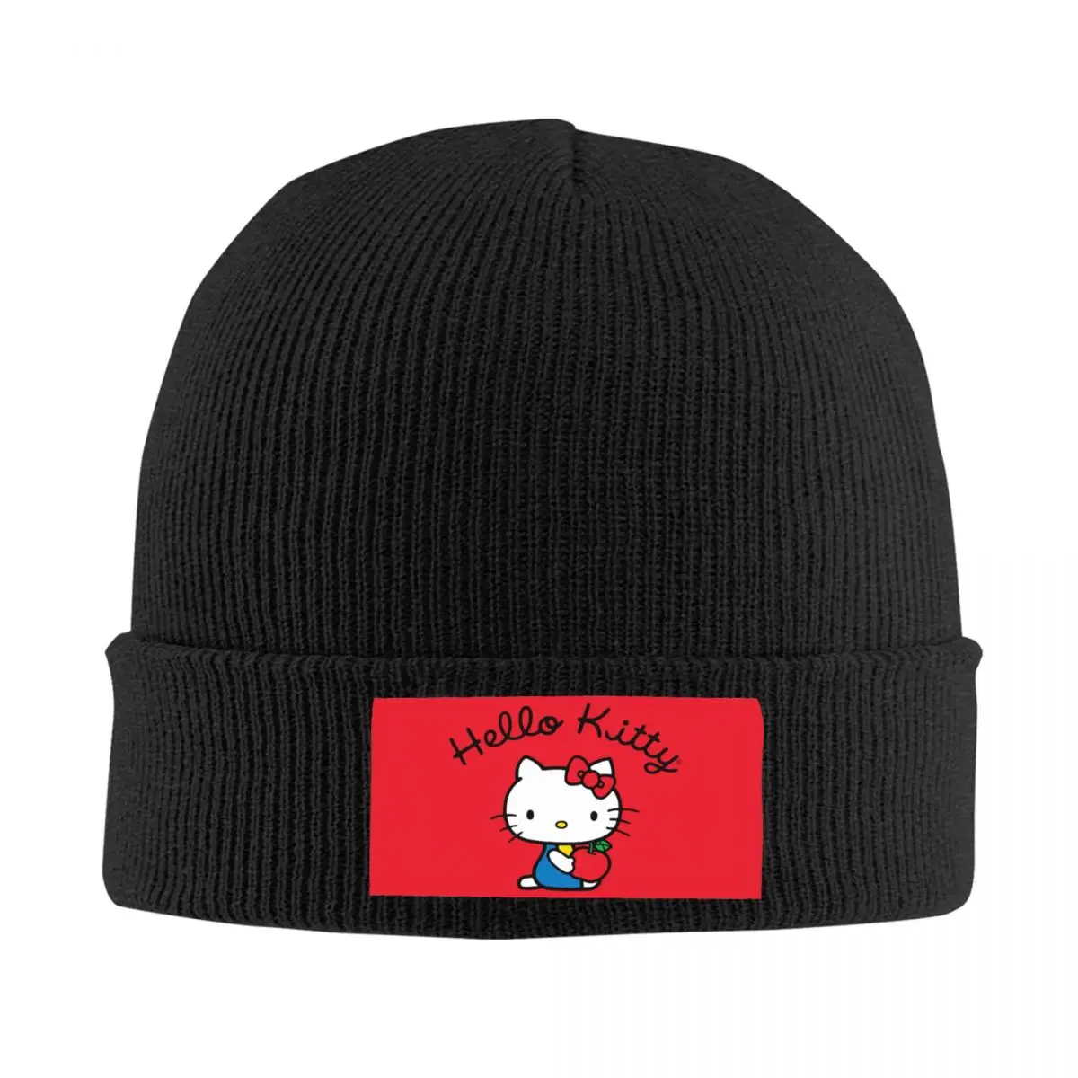 Custom Hello Kitty Anime Manga Bonnet Hats Fashion Knit Hat For Women Men Warm Winter Skullies Beanies Caps