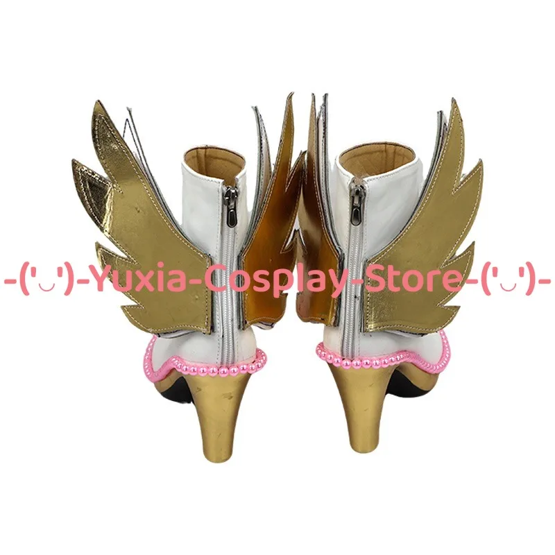 Yuxiacosplay! Oryginalne buty cosplay Falulu, rekwizyt postaci z anime i gier, botki ze skóry PU, kostium na Halloween, karnawał i imprezy.