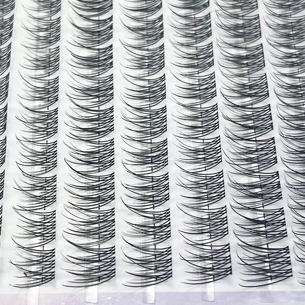 1/doos 120 Bundels Nertsen Valse Wimper Natuurlijke Russische 3D laes Individuele Wimper extension cluster make-up tool groothandel wimpers