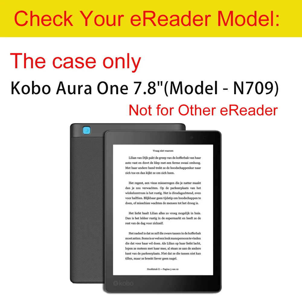 Funda Case For Kobo Aura One 7.8