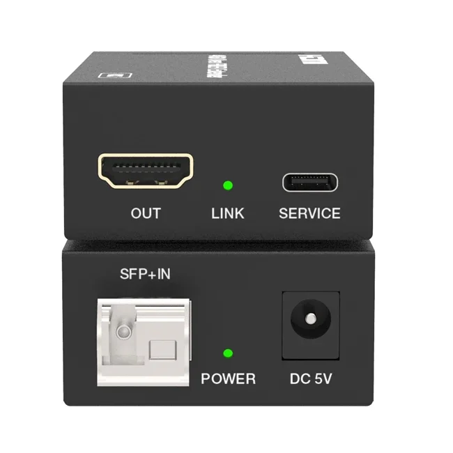 

Mini 4K60 HDMI Over Fiber Extender up to 10km Over a Single-mode Fiber Cable