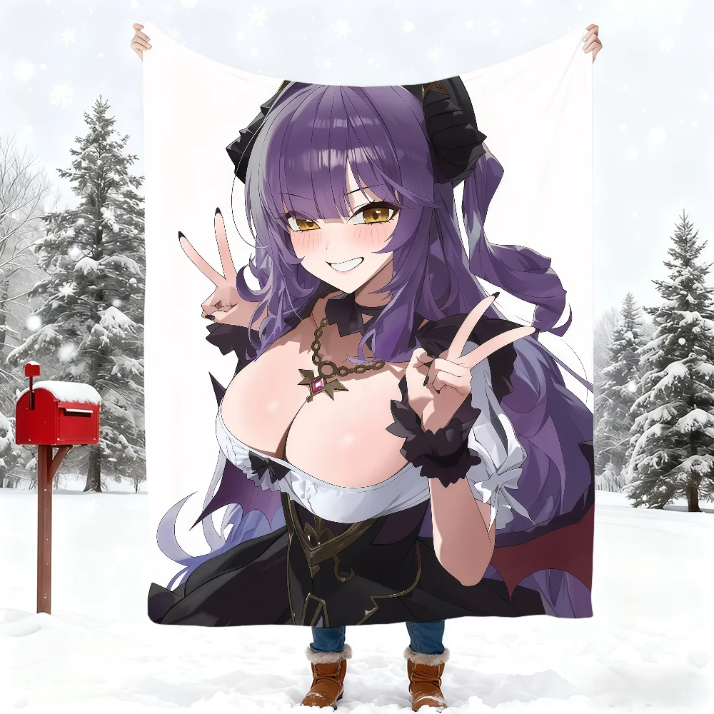 VTuber S-Sakihane Huya Blanket Blanket for Home Bedroom Bed Sofa Picnic Travel Office Cover Blanket Kids