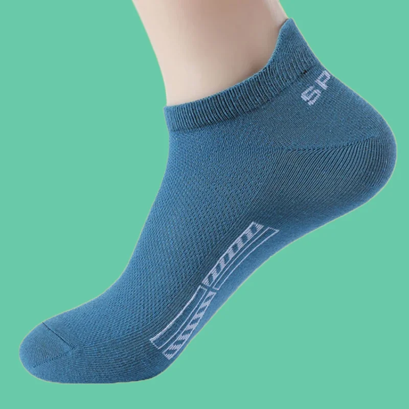 5/10 Pairs Soft Breathable Mesh Sports Compression Summer Low-Cut Boat Socks New High Quality Pure Cotton Fashion Short Socks