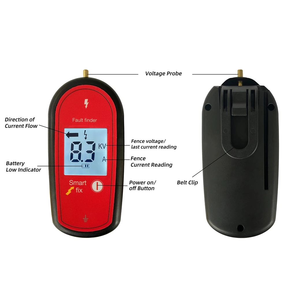 Electrical Fence Voltage Tester With LCD Screen Digital Fence Voltage Tester Fence Tester 15KV With Backlight