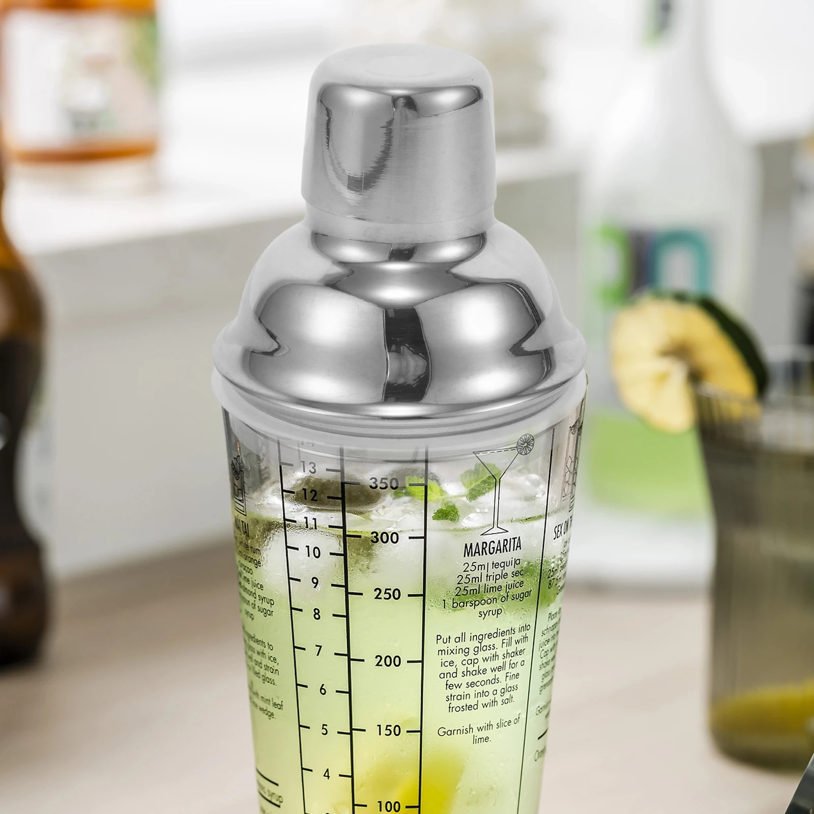 1pcs Stainless Steel Shaker Cup Lid Multi-Functional Splash-Proof Cover For Cocktail Juice Mixing Portable Bar Kitchen Tool