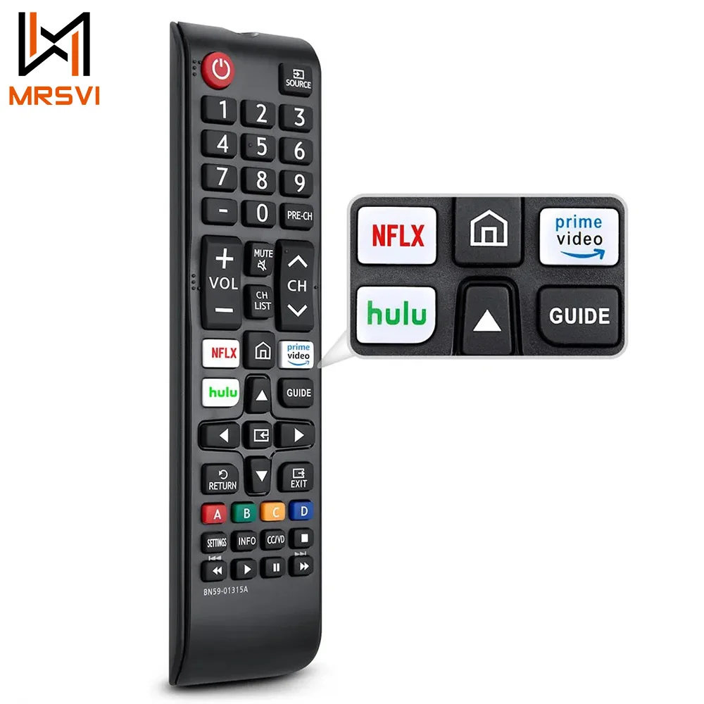 MRSVI Control remoto de repuesto universal BN59-01315A Adecuado para televisores Samsung Smart TV, LED, 4K, LCD, HDTV, serie 3D