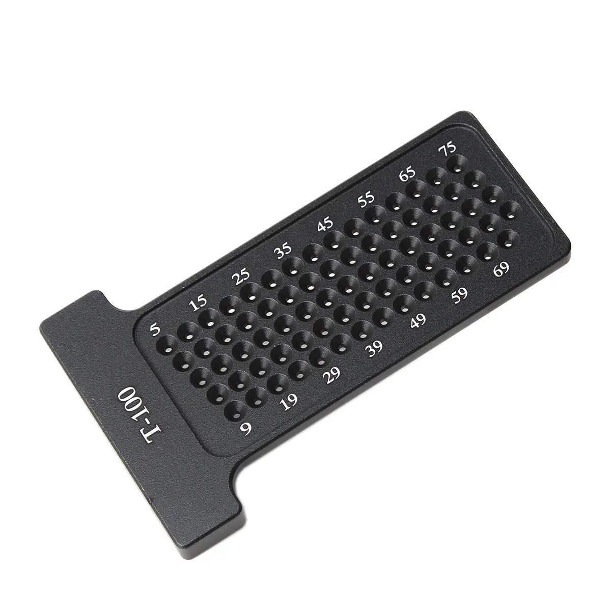 Règle d'étalonnage croisée de poche en aluminium T100, travail de calcul, scribe de précision, règle en T, jauge de marquage de dessin au trait, mesure de bricolage