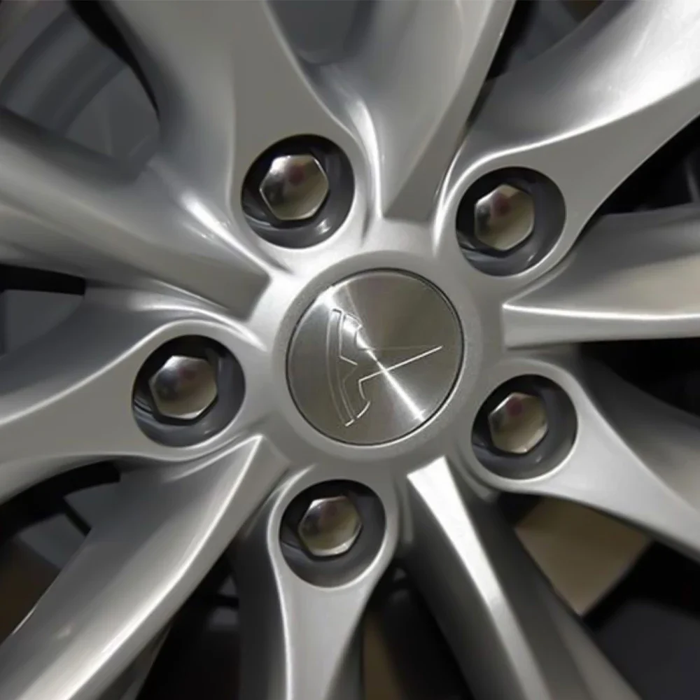 

4pcs For Tesla Model 3 Model S Model X Model Y Cybertruck Roadster Car Badge Wheel Center Hub Cap Cover Accessories Auto Styling