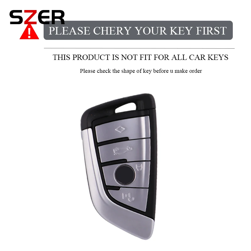 TPU Car Remote Key Case Cover Fob For BMW X1 X3 X5 X6 X7 1 3 5 6 7 Series G20 G30 G11 F15 F16 G01 G02 F48 Holder Keychain Women