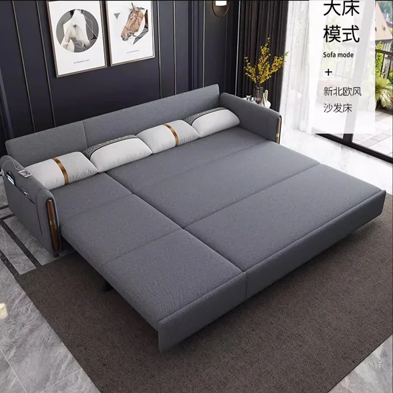 Nordic Waterproof Living Room Sofa Modern Storage Luxury Sofa Bed Foldable Reclinable Sofa Cama Plegable Bedroom Furniture