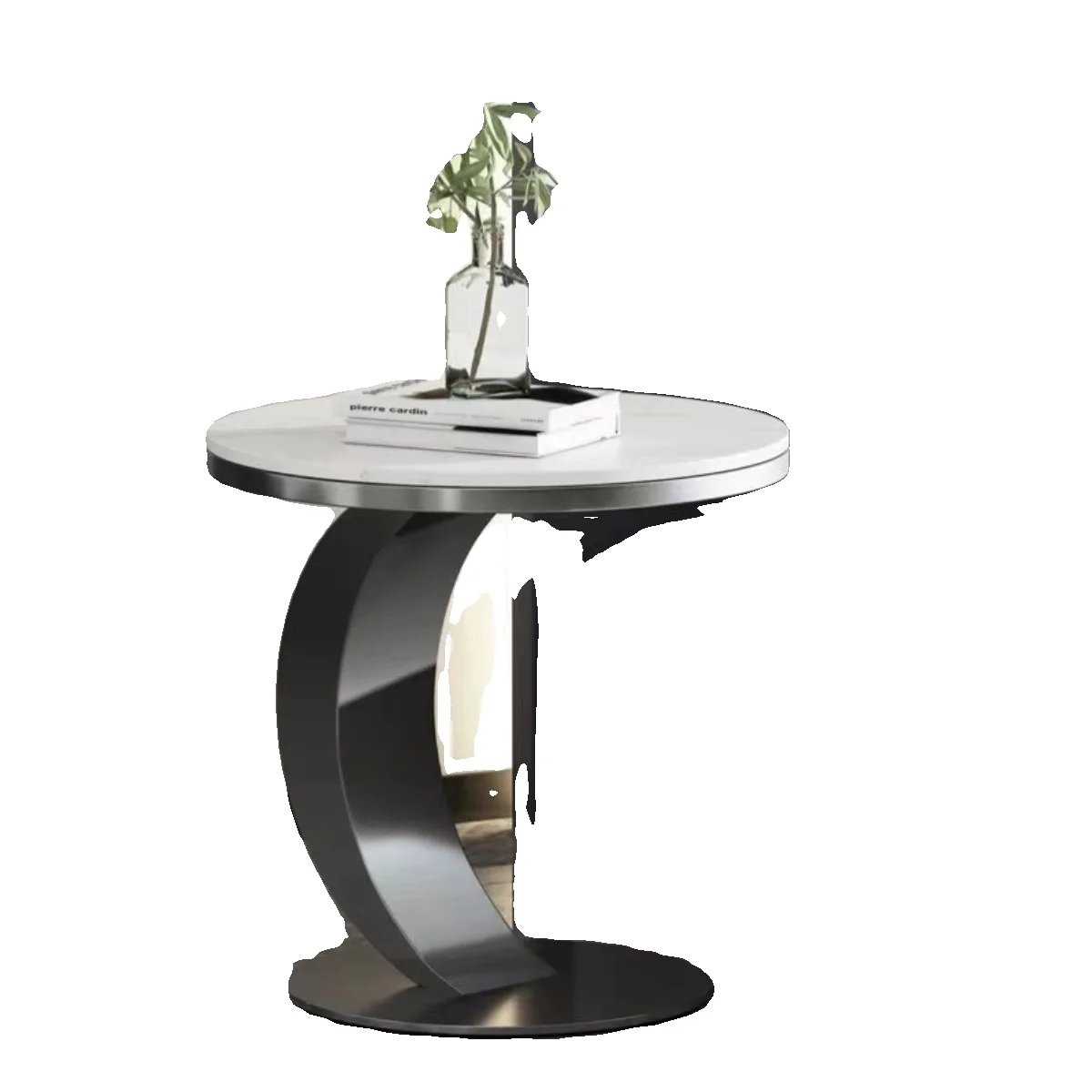 xx-Modern Gold Stainless Steel Leg Marble Top Round Living Room Home Furniture Luxury Side Center Coffee Tea Table*